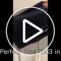 White Classic Bleach Safe Black Makeup Washcloths 6 Pack - 13x13 Cotton