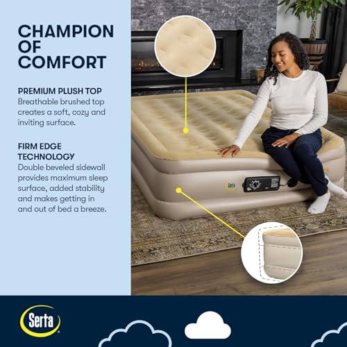 Raised Queen Air Mattress with Built-in Dual Pump - 18 Inch Airbed