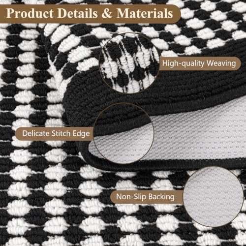 3-Piece Washable Kitchen Mat Set, Non-Slip Floor Runner Rugs for Kitchen