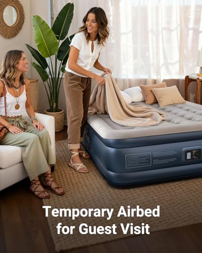 Queen Air Mattress with Built-in Pump - 18" Raised Inflatable Bed