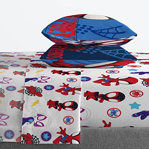 Jay Franco Spidey and Friends 4-Piece Full Sheet Set - Soft Microfiber Bedding