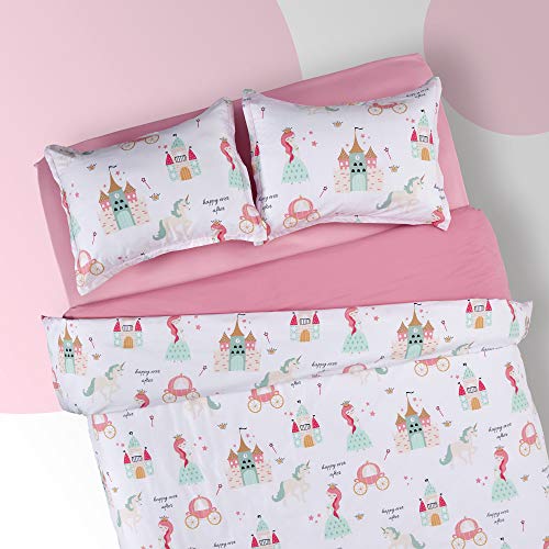 Kids Twin Duvet Cover Set - Soft Microfiber Bedding with Pillow Sham