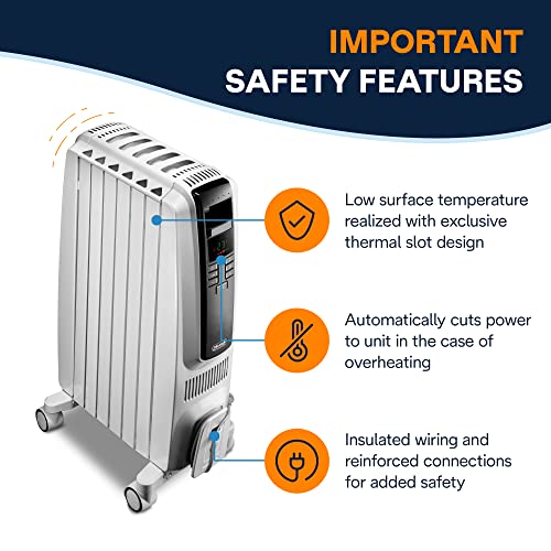 Digital Oil Filled Radiator Heater 1500W Electric Space Heater
