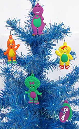 Coovo Barney Holiday Ornament Set - Unique Shatterproof Plastic Christmas Ornaments