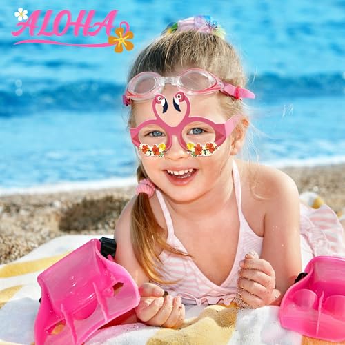 Hawaiian Theme Paper Eyeglasses - 12 PCS Tropical Party Props