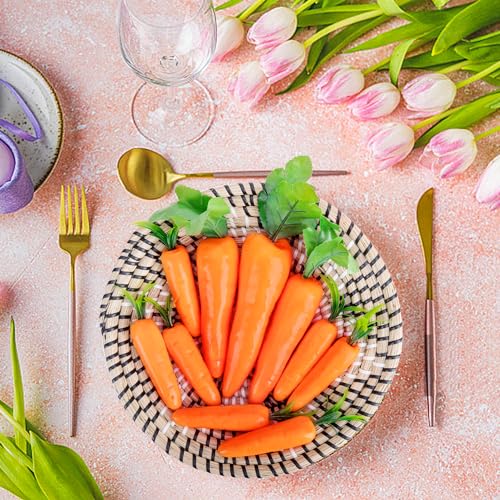 10-Piece Artificial Foam Carrot Set for Easter and Spring Home Decor