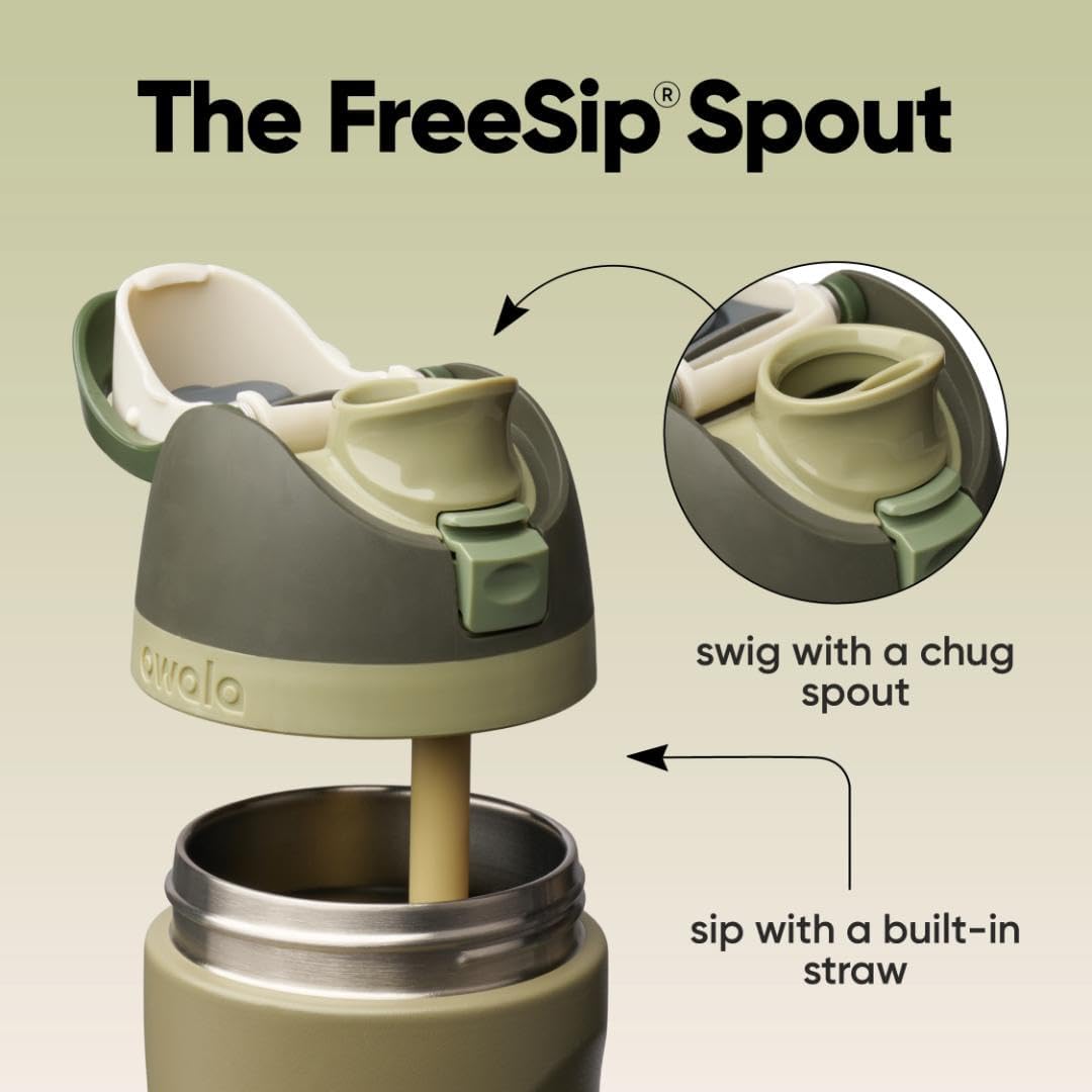 Owala FreeSip Insulated Stainless Steel Water Bottle - BPA-Free, 24 Oz, Perfect for Travel - Off Road