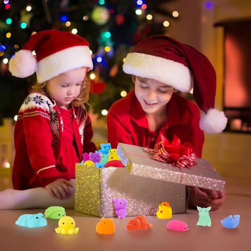 100 Pcs Mochi Squishy Toys Bulk - Sensory Fidget Toys for Party Favors