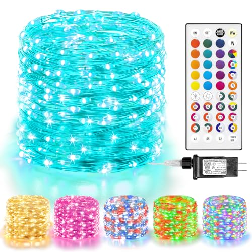 Color Changing LED Fairy Lights - 66ft 200 LED Plug-In String Lights