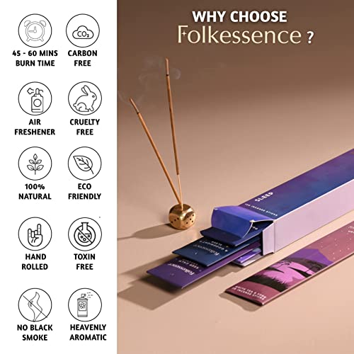 Natural Incense Sticks Variety Pack, 120 Count Hand-Rolled Aromatherapy