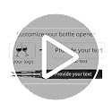 Red Custom Wine Bottle Opener with Foil Cutter - Stainless Steel Corkscrew & Gift