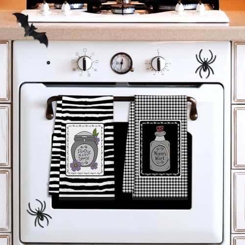 Halloween Nightmare Before Christmas Kitchen Towels, 3-Pack Funny Dish Cloths & Hand Towels