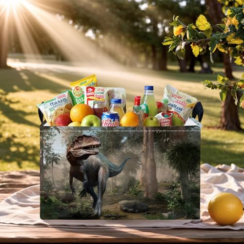 3D Dinosaur Foldable Storage Basket - Nursery Toy Box & Laundry Hamper
