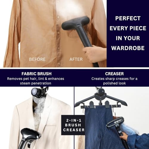 SALAV Heavy Duty Commercial Full-Size Garment Steamer 3L Tank Navy