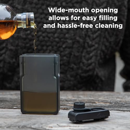 Rabbit Black Leak-Proof Discreet Flask - 6.5oz Portable Shatterproof Travel Container