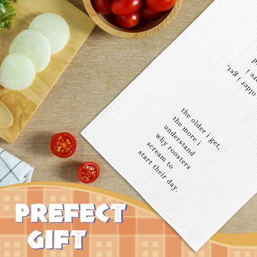 Funny Sarcastic Kitchen Towels - Humorous Dish Towel with Saying, Hand Towels, Hostess Gift - Variation of THIS listing