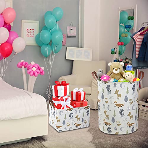 Waterproof Collapsible Laundry Hamper - Linen Storage Basket with Handles