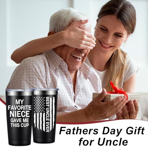 Fufandi Uncle Gifts from Niece My Favorite Niece Gave Me This Cup - Uncle Niece Black