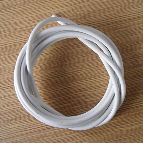 13ft White Curtain Wire Hanging Cord with Adhesive Hooks and Eyes