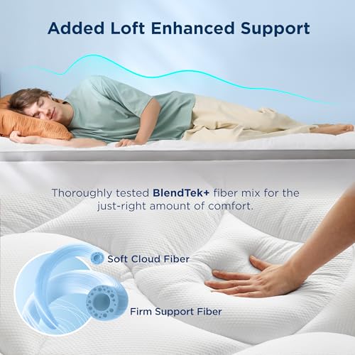 Twin XL Mattress Topper - Waterproof Pillow Top Bed Pad
