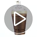 Old World Christmas Peppermint Mocha Glass Ornament – Handcrafted Tree Decoration