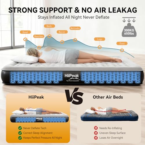 Queen Air Mattress with Built-in Pump - Eco-friendly TPU Design