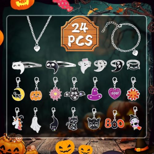 Halloween Advent Calendar 24 Days Spooky Castle DIY Jewelry & Charm Bracelet