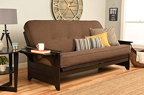 Full Size Linen Futon Cover for 6-8 Inch Mattresses - Brown