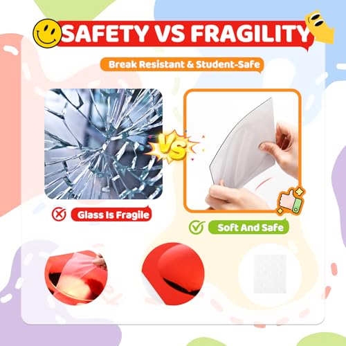 6-Piece Sensory Bubble Mirror Set - Shatter-Resistant Acrylic Wall Decor