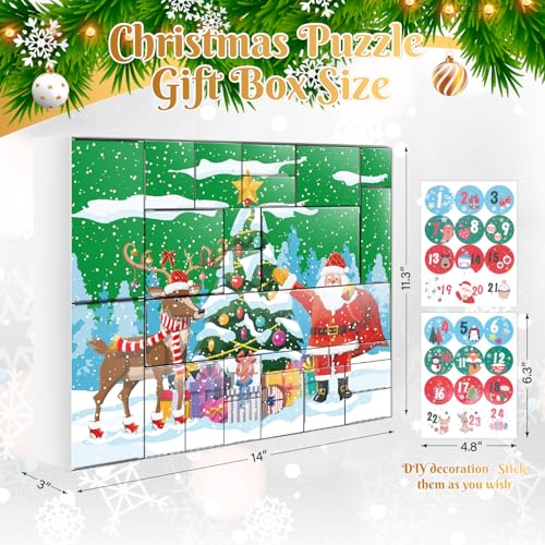 DIY Christmas Advent Calendar Box Set - 24 Days Fillable Gift Boxes