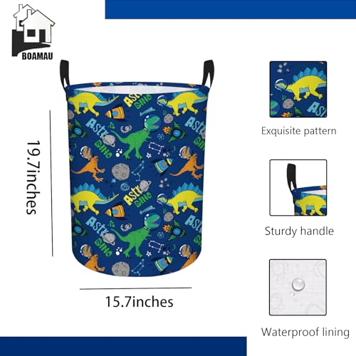 Dinosaur Laundry Basket - Waterproof Kids Toy Storage Bin & Hamper
