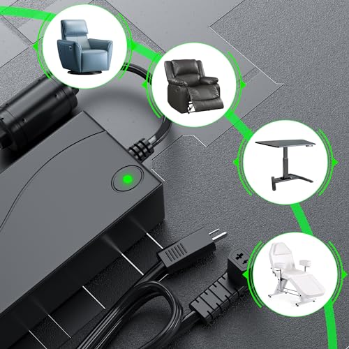 Universal 29V 2A Power Recliner Adapter & Replacement Cable for Lift Chairs