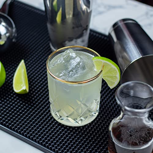 Professional Cocktail Shaker Set with Boston Tins, Hawthorne Strainer & Jigger – Bar Mixology Kit