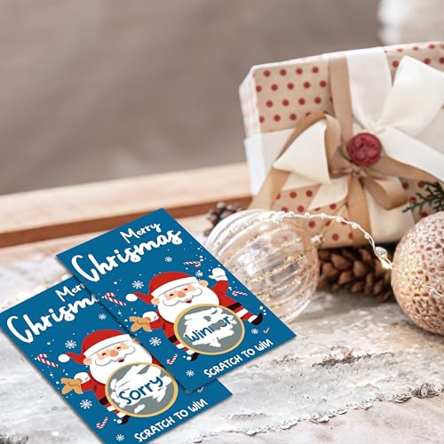 Dr.Baner Santa 2 Christmas Scratch Off Cards Pack of 50 – Family Party Game