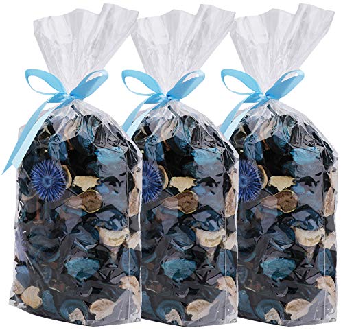 Ocean Scented Potpourri Dried Flower Petals - 3 Pack Decorative Filler