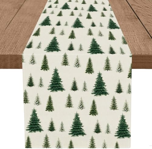 GAGEC Christmas Table Runner 13 x 120 Inch Winter Holiday Decor for Dining Table