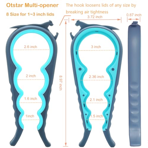 6-in-1 Jar Opener & Bottle Opener for Seniors with Arthritis & Weak Hands