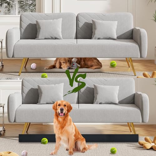 10-Piece Under Couch Blocker for Pets and Toys, 17-Inch EVA Foam Barrier