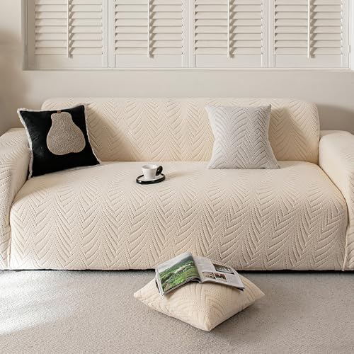 Stretch Sofa Cover for 2-3 Cushion Couch, Non-Slip & Washable