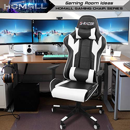 Ergonomic High Back Gaming Chair with Lumbar Support - Adjustable Recliner