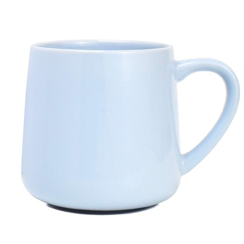 Bosmarlin Large Glossy Ceramic Coffee Mug, Tea Cup for Office and Home, 18 oz, Suitable for Dishwasher and Microwave(Blue, 1)