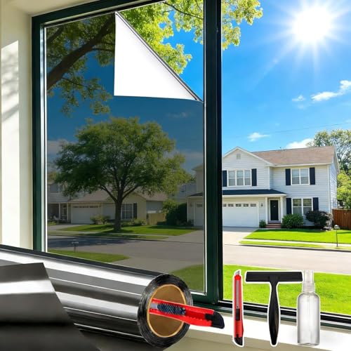 One Way Privacy Window Film - Heat Blocking, Anti-UV, 17.5" x 78.7"