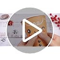 Gerrii Gingerbread Man Style 12oz Christmas Paper Cups with Lids - 100 Pack