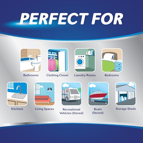 Reusable Moisture Absorber with 4 Tablets for Musty Odor Control