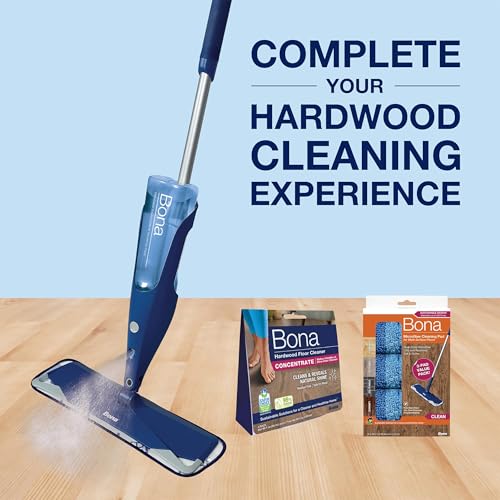 Premium Hardwood Floor Spray Mop Kit with Reusable Microfiber Pad