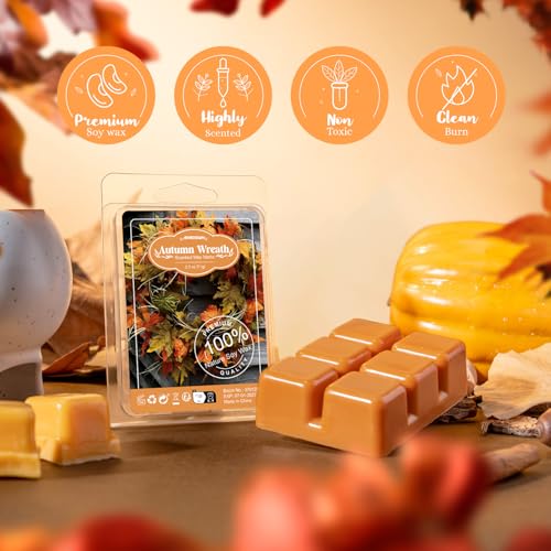 Natural Soy Wax Melts for Warmers - Fall Scented Autumn Fragrance Cubes