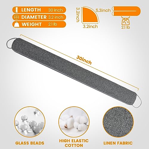 30-Inch Under Door Draft Stopper - Heavy Duty Cold Air & Noise Blocker