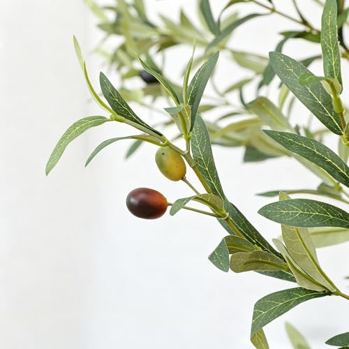 7ft Realistic Faux Olive Tree - Lifelike Artificial Indoor Plant