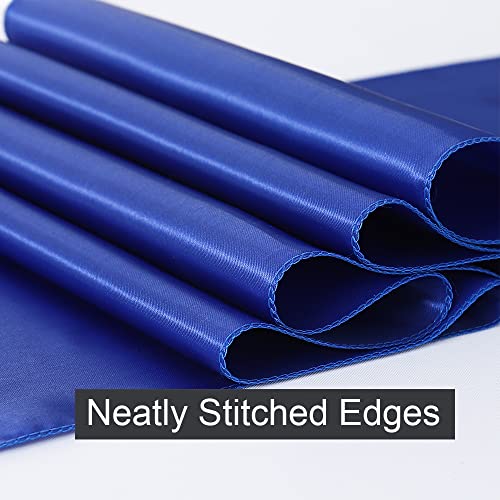 Gankar 5 Pack Royal Blue Satin Table Runners 12x108 Inch for Weddings & Parties