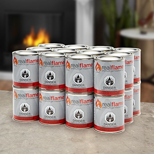 Gel Fuel Cans 13 Oz 24-Pack Isopropyl Alcohol for Fireplaces